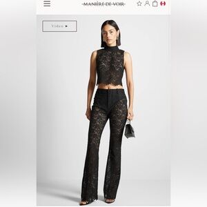 Maniere De Voir lace pants
